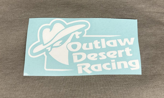 Outlaw Desert Racing Window Decal